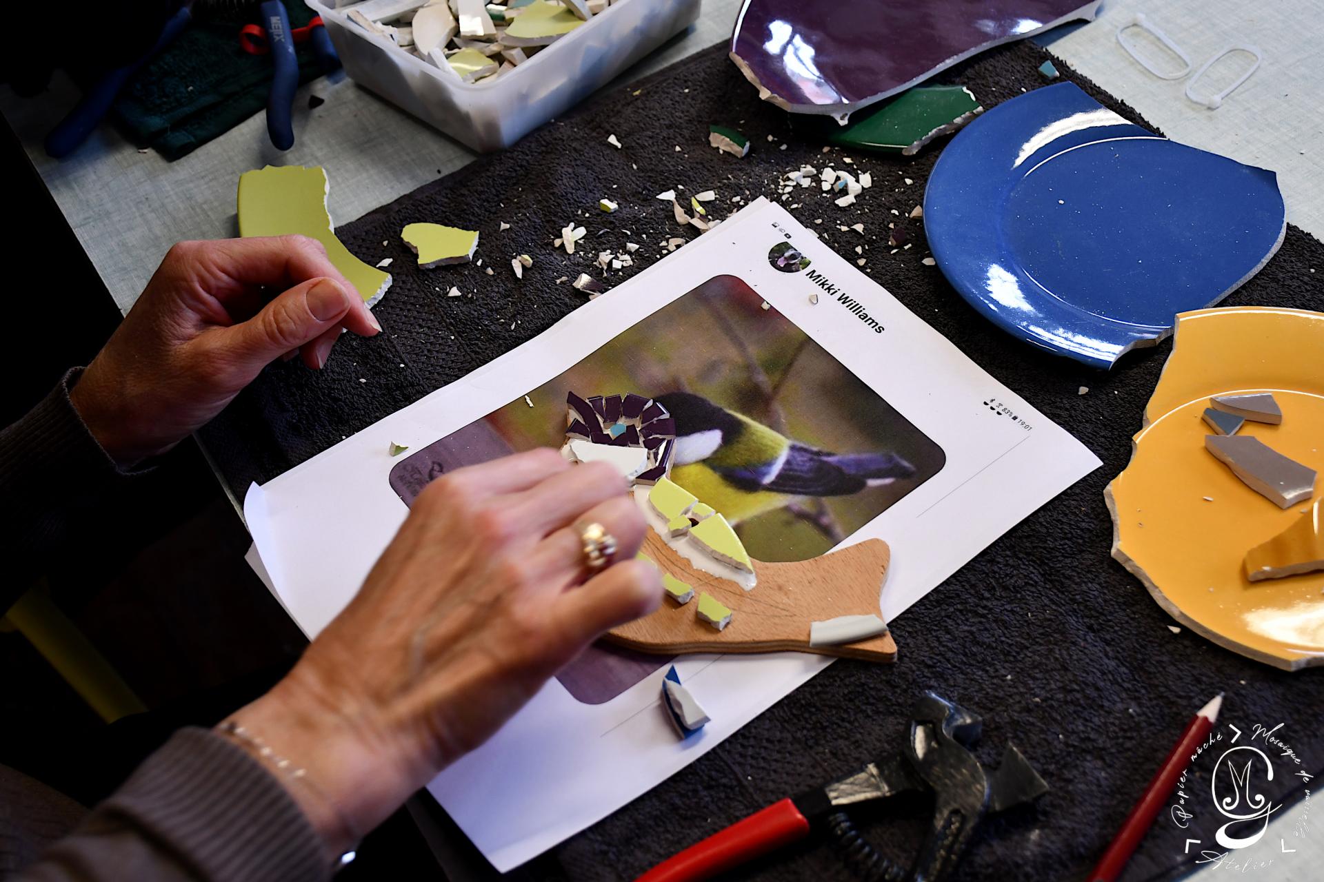 4atelier mosaique de vaisselle au gic