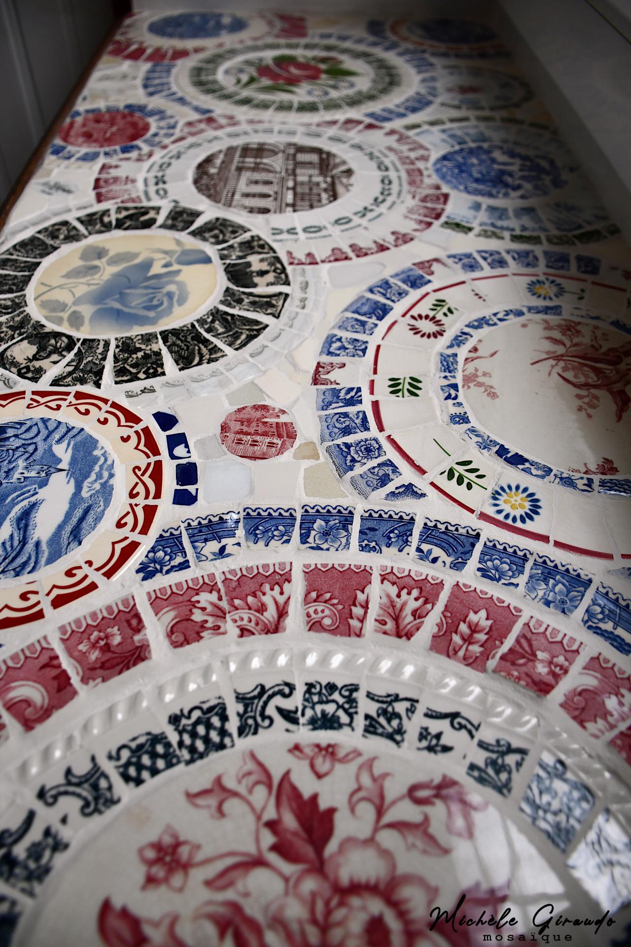 Appuis de fenetre en mosaique de vaisselle par michele giraudo