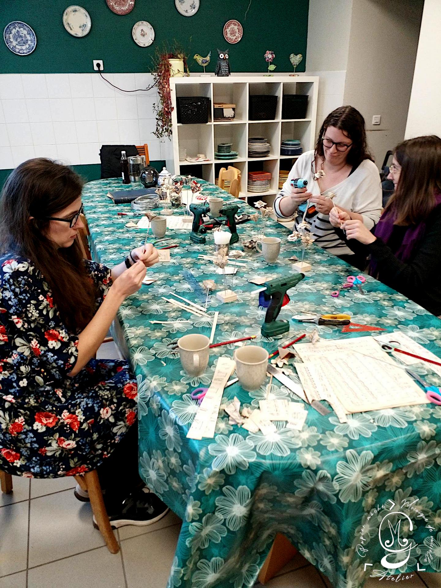 Atelier fleurs en papier du 07 01