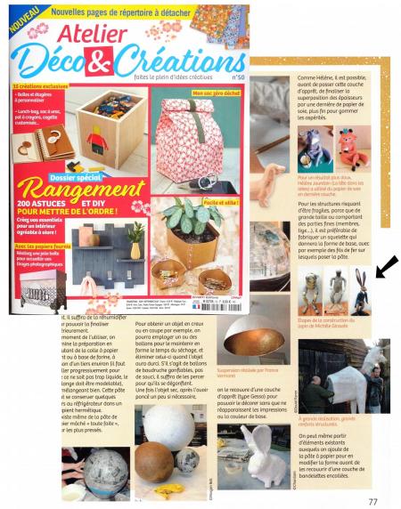 Extrait de l article du magasine n 50 atelier deco creation